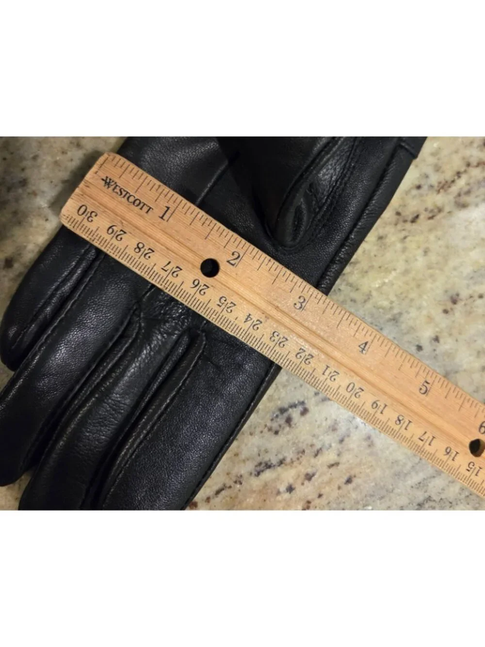New! Women's Size S Fleece Lined Black Leather Gloves